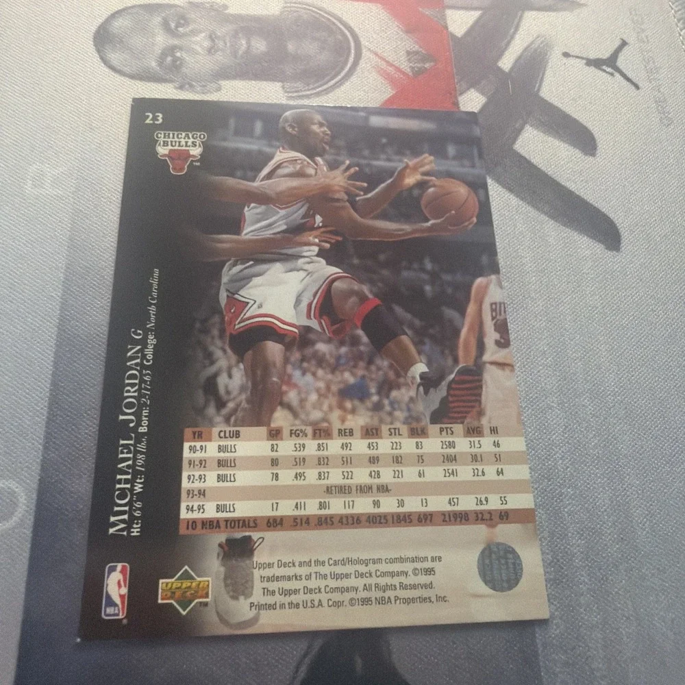 Upper Deck 1995-96 Michael Jordan #23 Chicago Bulls Base Set NBA Basketball Card